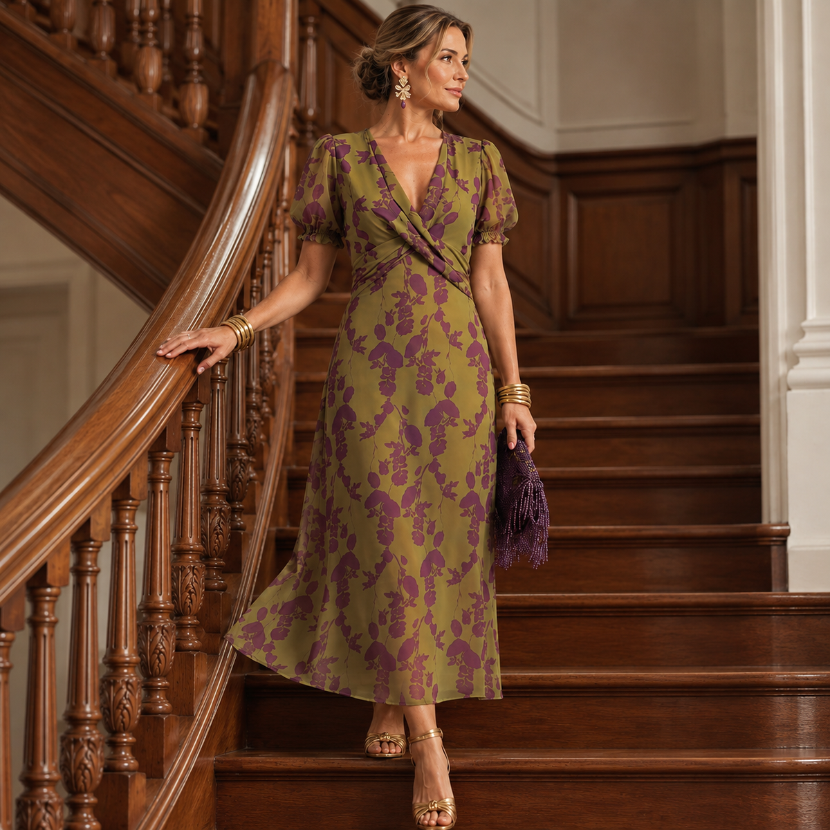 Julieta | Vestido midi de corte holgado