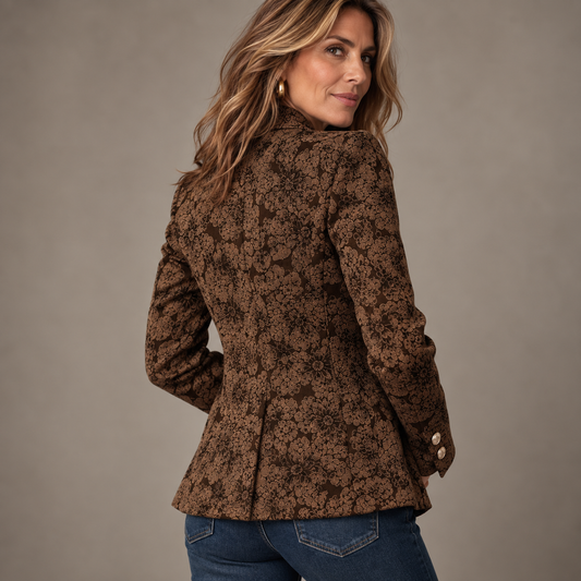 Antonia - Blazer de Jacquard con Estampado de Paisley