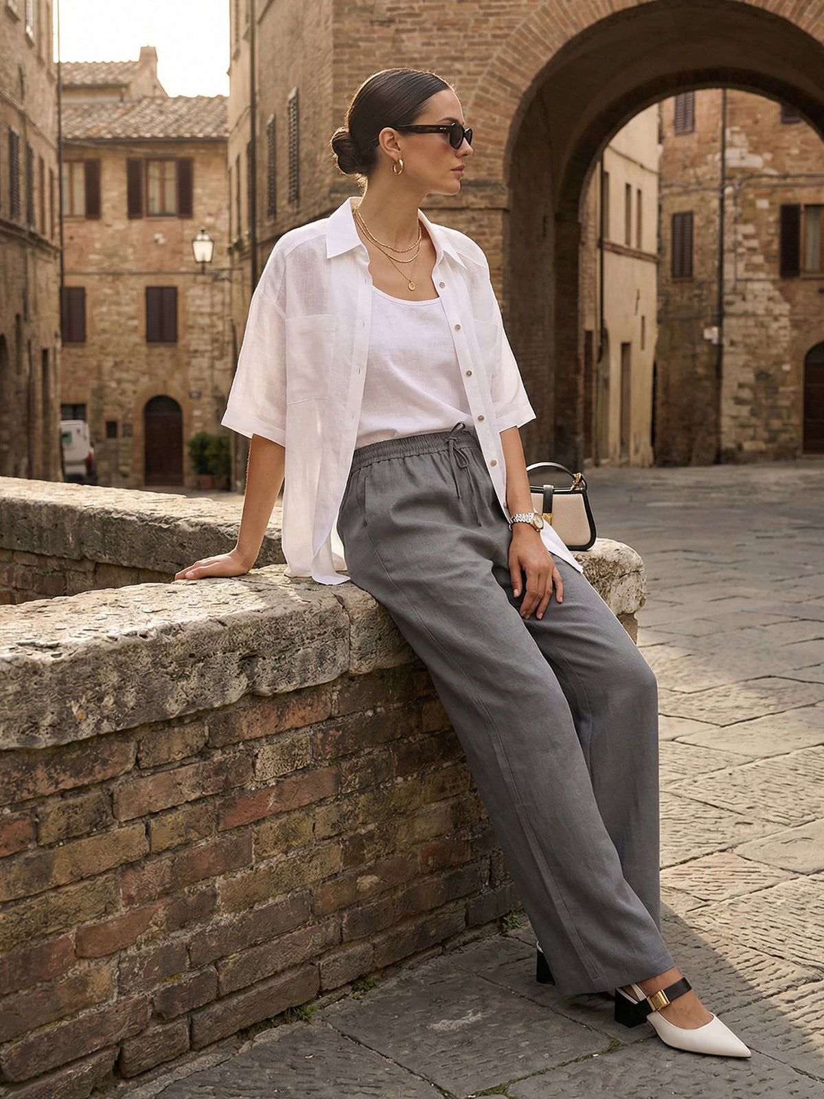 Lyon | pantalon 100% lino