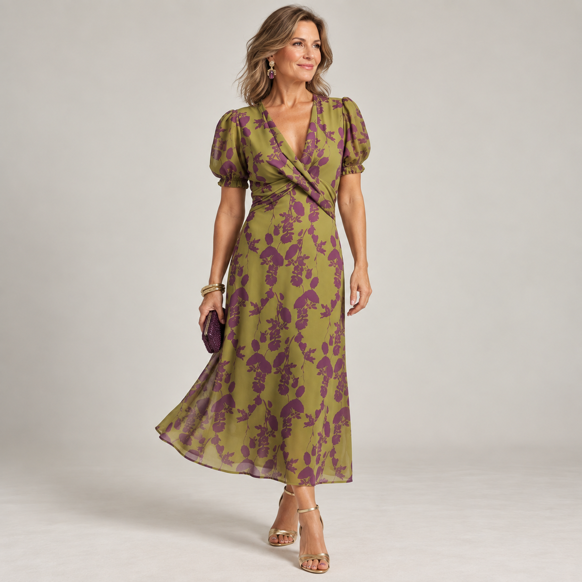 Julieta | Vestido midi de corte holgado