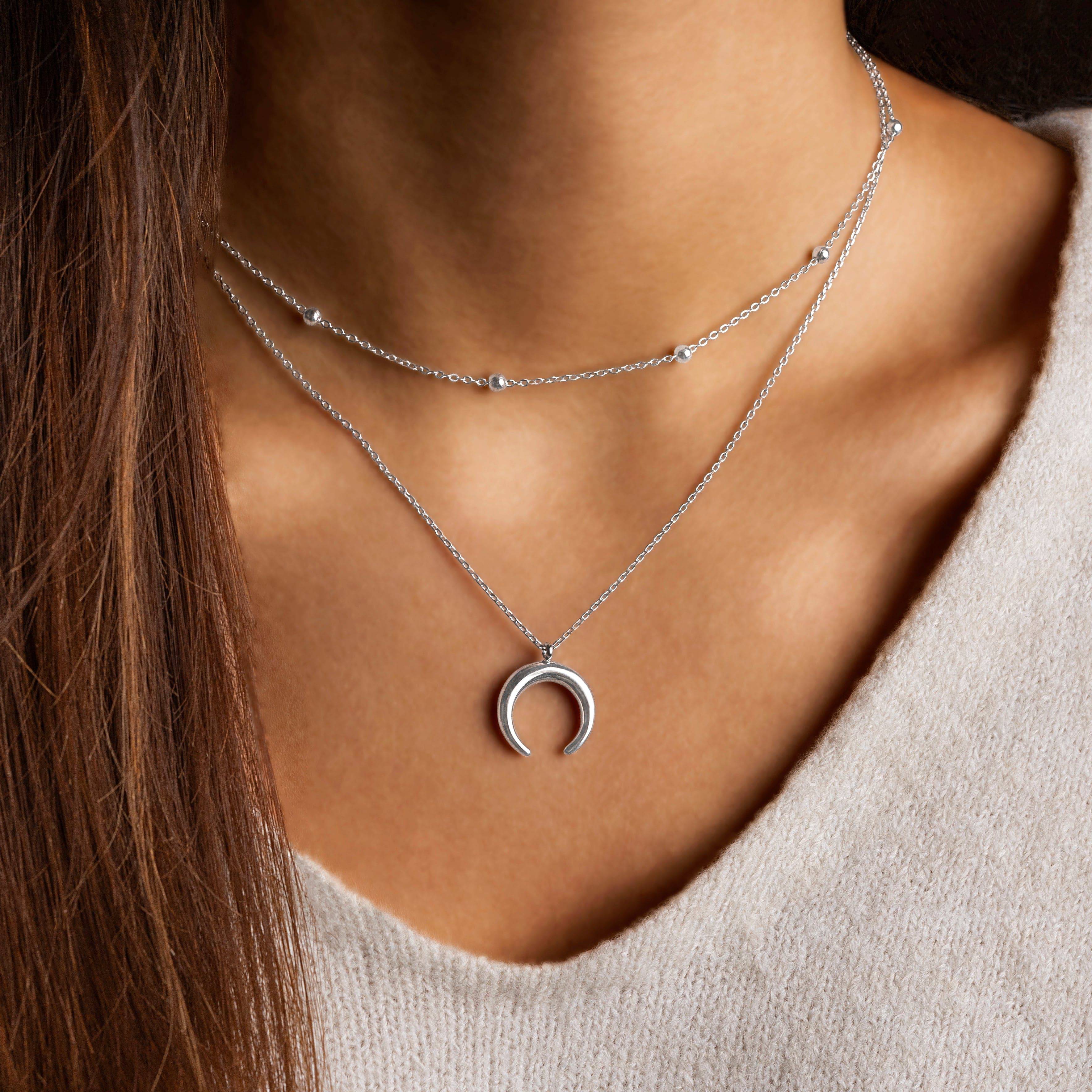 Luna – Collar doble con luna