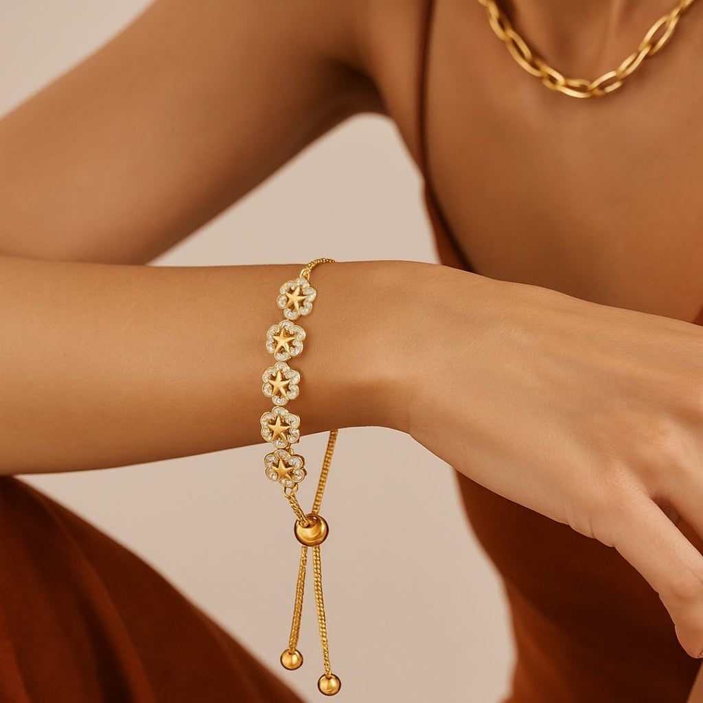 Violeta – Pulsera de flores