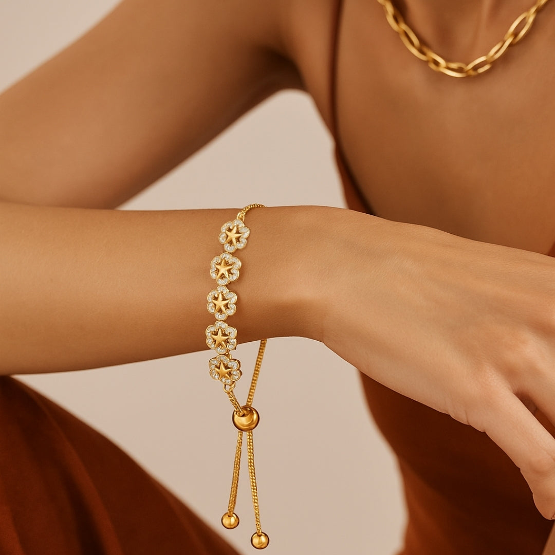 Violeta – Pulsera de flores