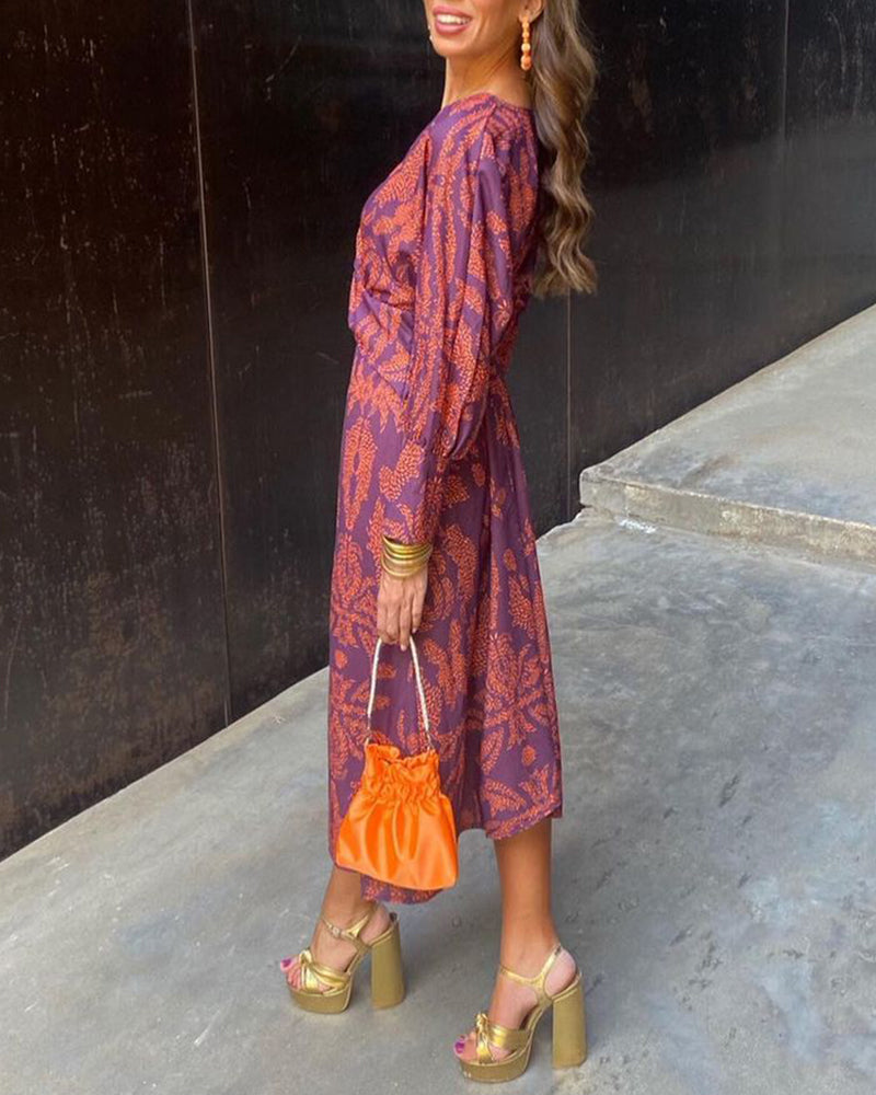 Isabel | Vestido midi estampado