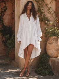 Anastasia | Minivestido Camisero de Encaje