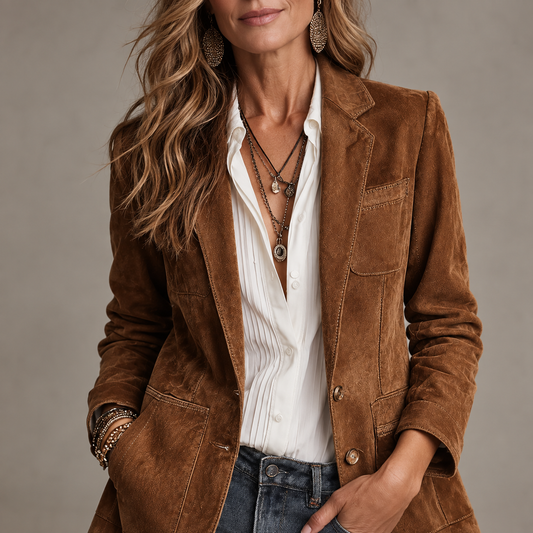 Cristina - Blazer Vintage Marrón