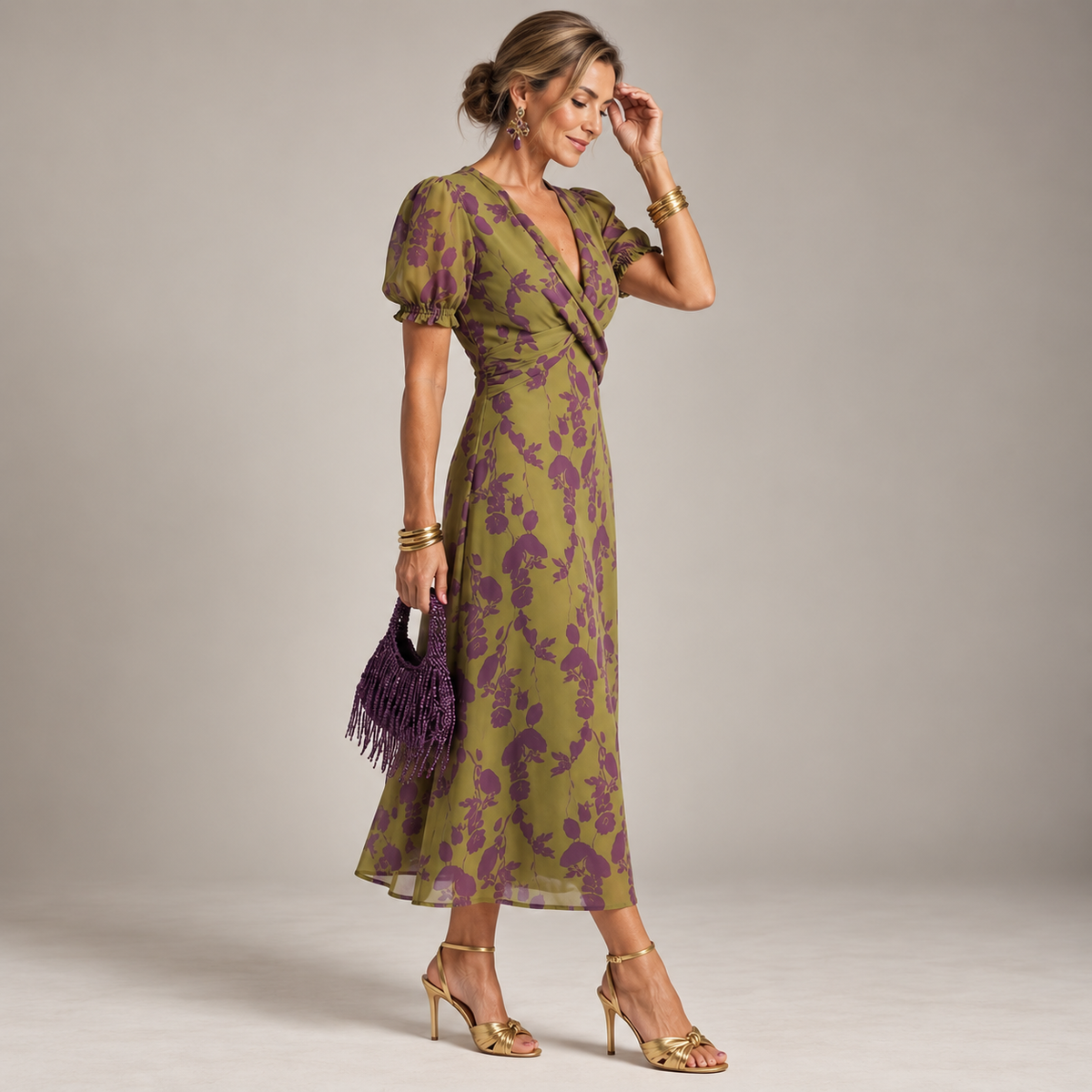 Julieta | Vestido midi de corte holgado