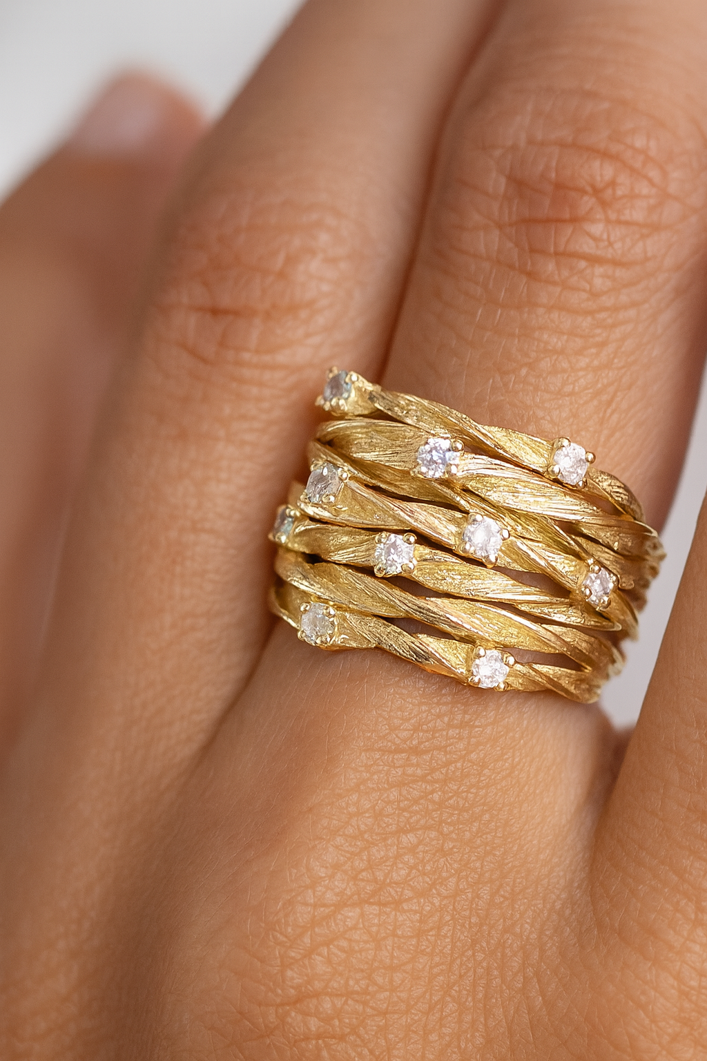 Noelia – Anillo dorado vintage