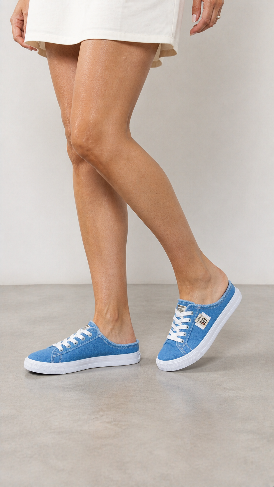 Loreale | Zapatillas Mule Denim Premium
