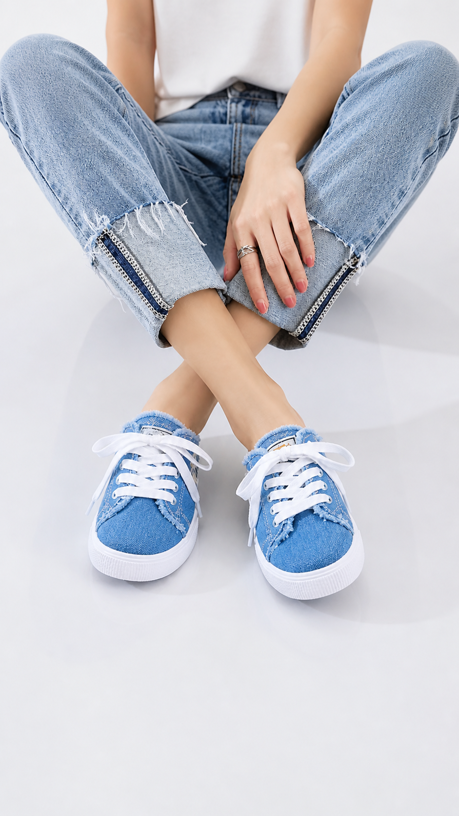 Loreale | Zapatillas Mule Denim Premium