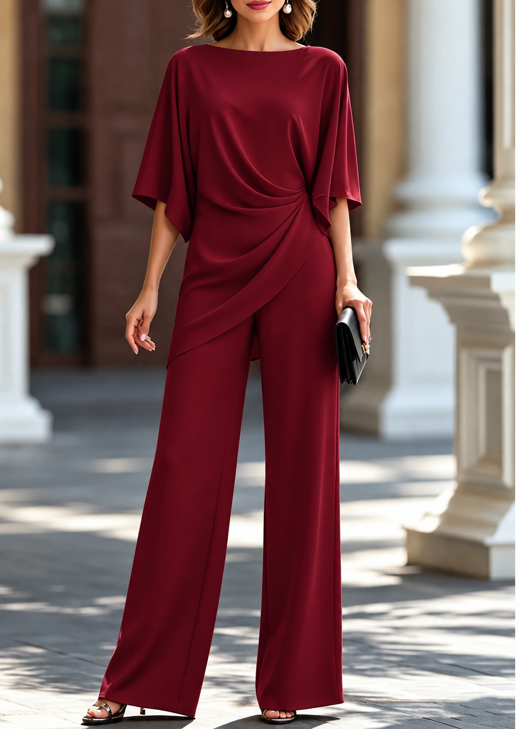 Luna | Conjunto blusa y pantalon elegante