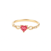 Amalia – Anillo corazón con circonita