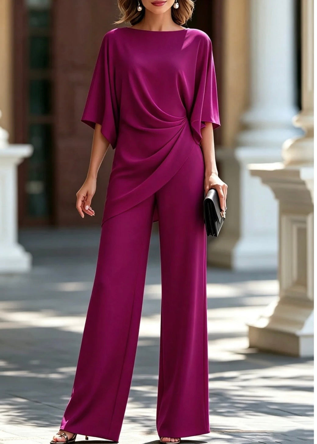 Luna | Conjunto blusa y pantalon elegante