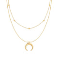 Luna – Collar doble con luna