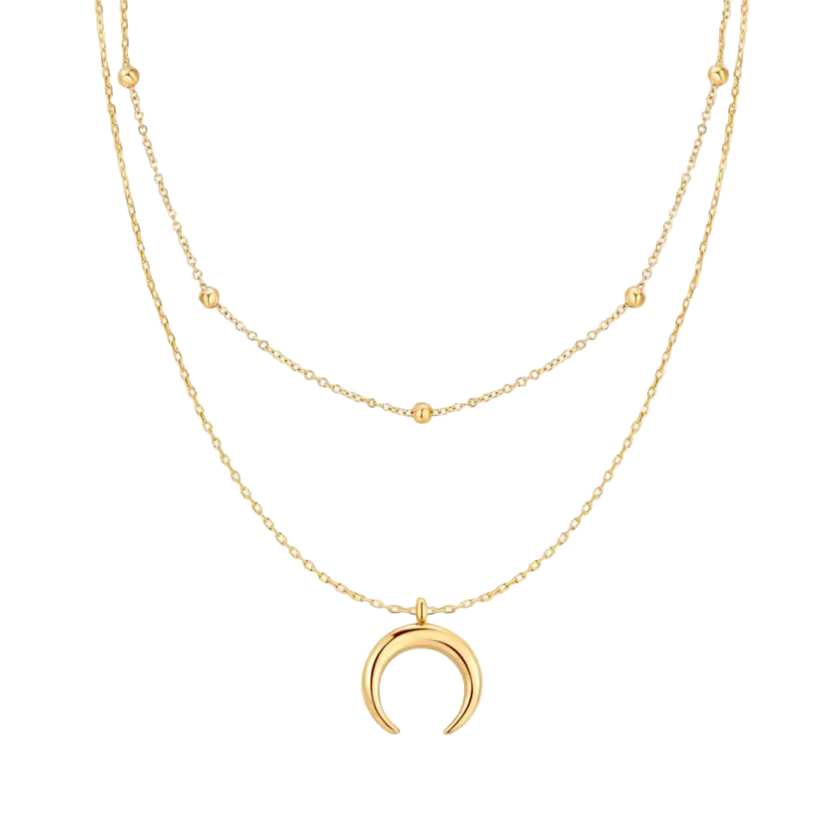 Luna – Collar doble con luna