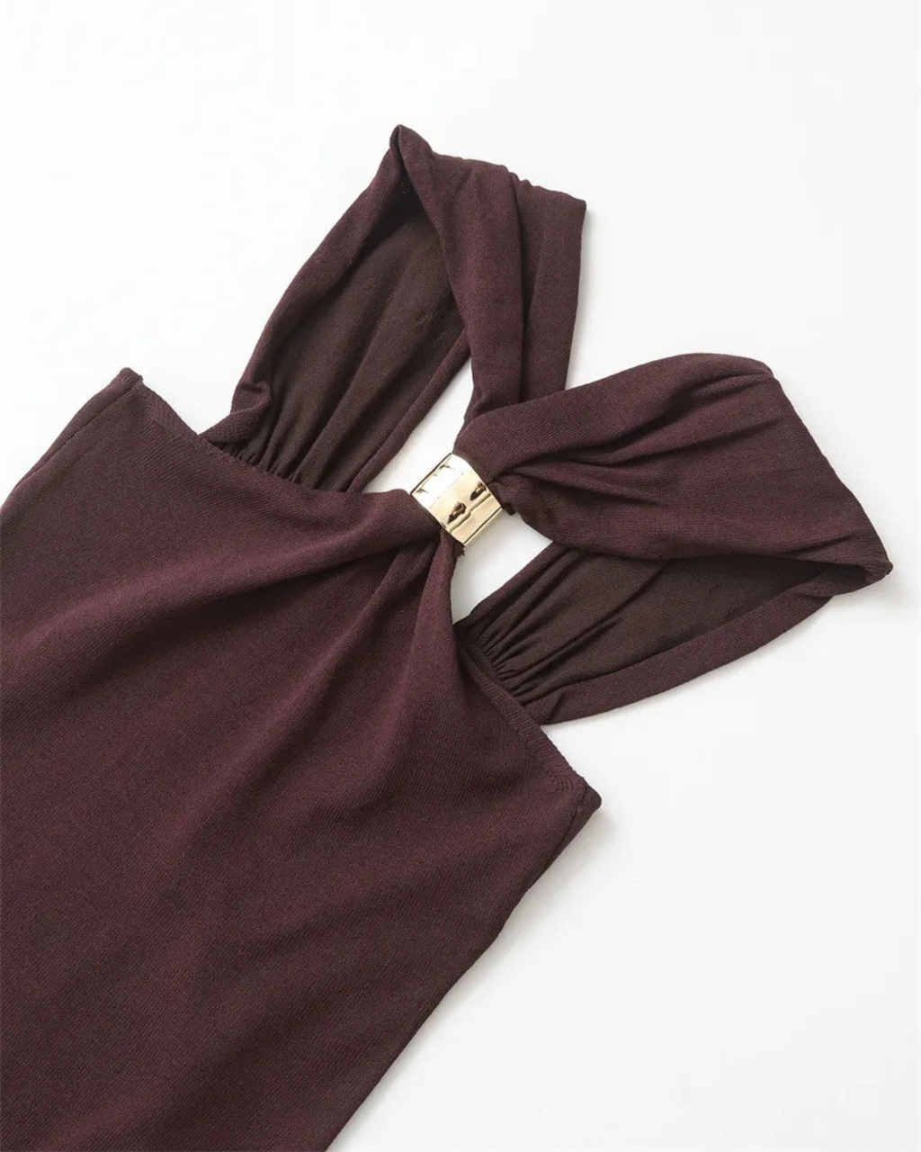 ISABEL | Top Halter Mocha