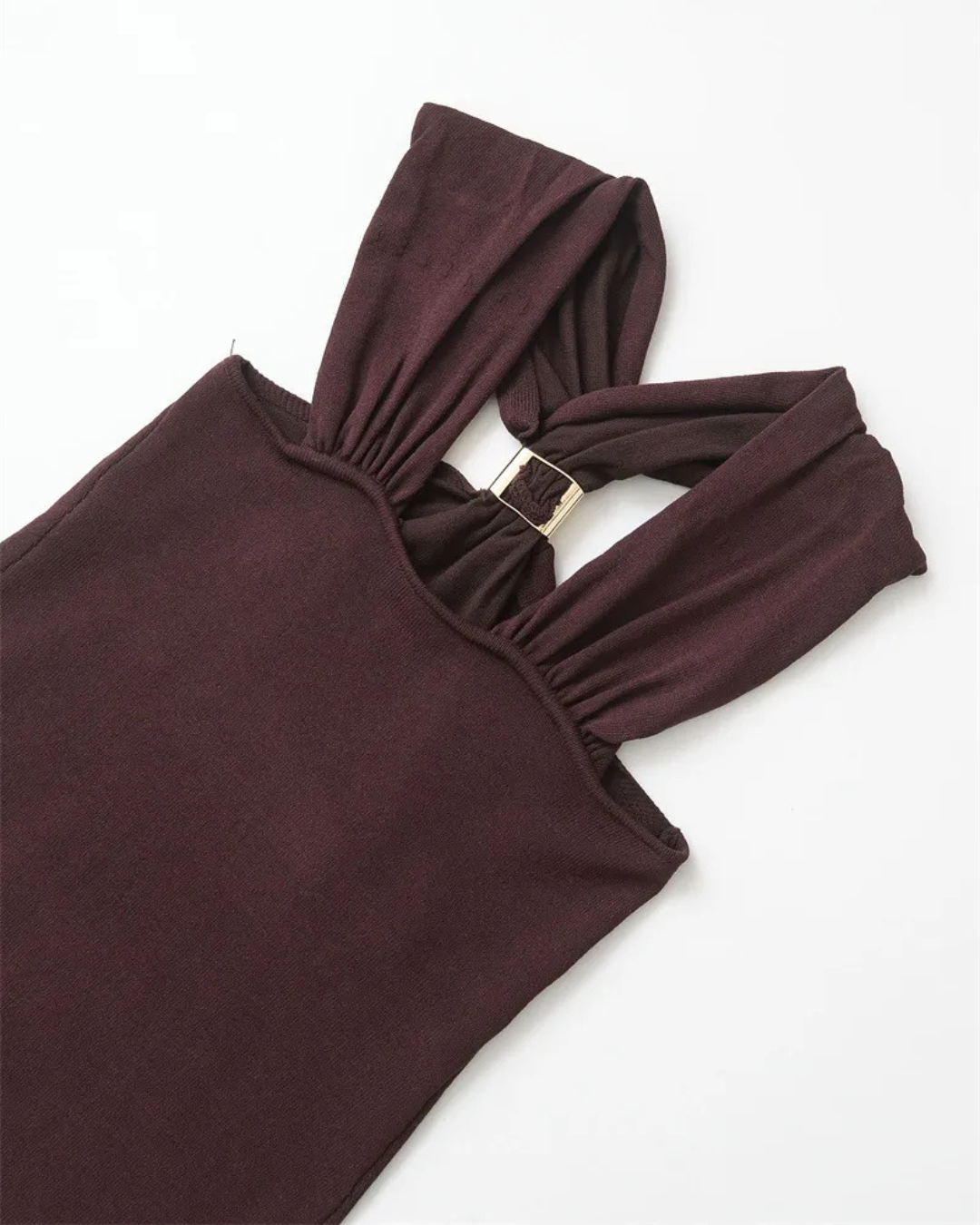ISABEL | Top Halter Mocha