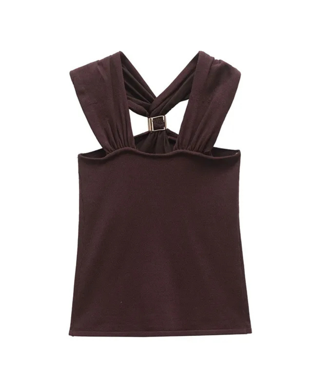ISABEL | Top Halter Mocha