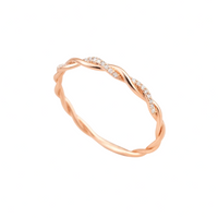 Sofía – Anillo trenzado rosé