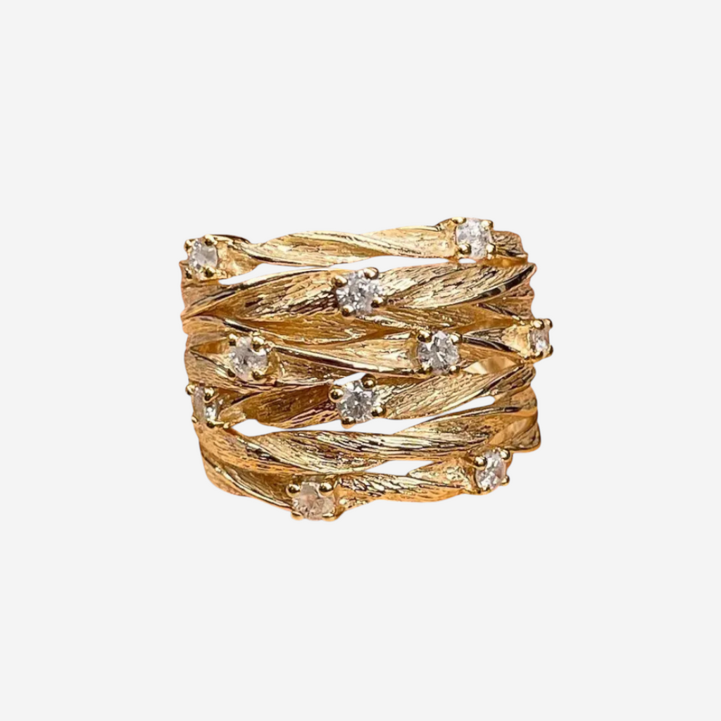 Noelia – Anillo dorado vintage