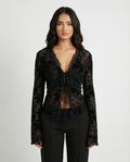 Midnight Sheer Top