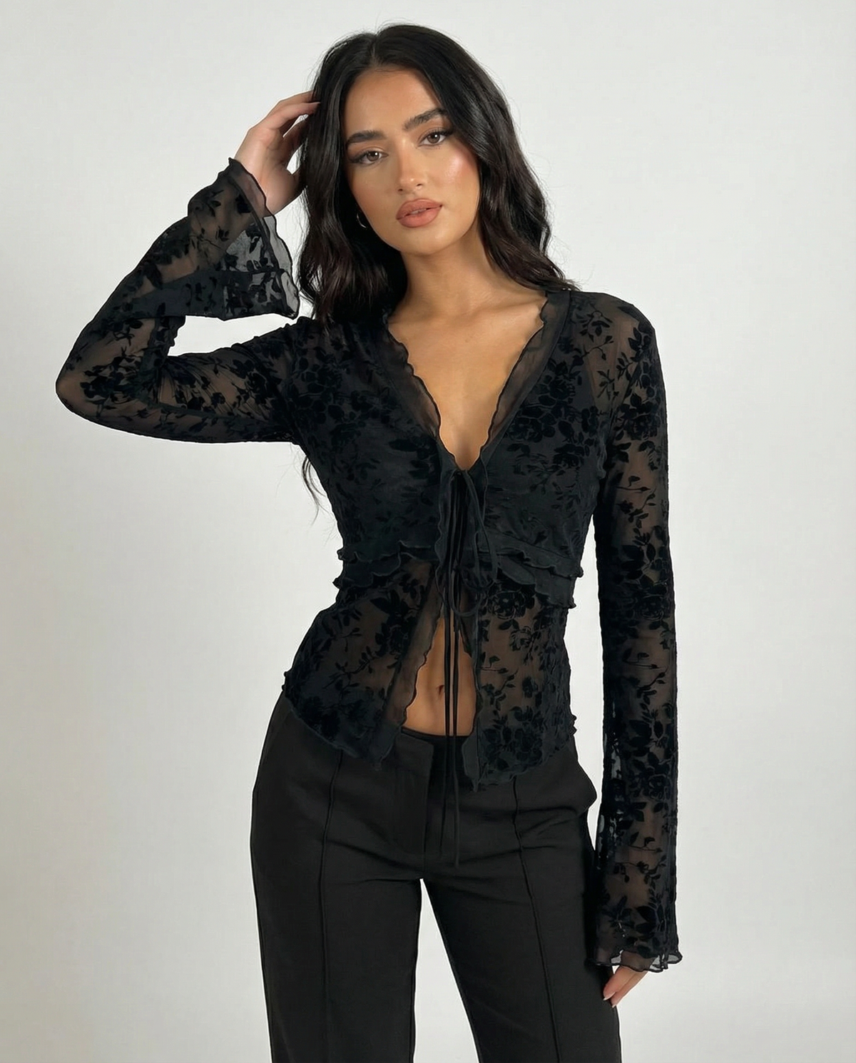 Top Transparente Medianoche