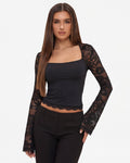 Lace Affair Long Sleeve Top