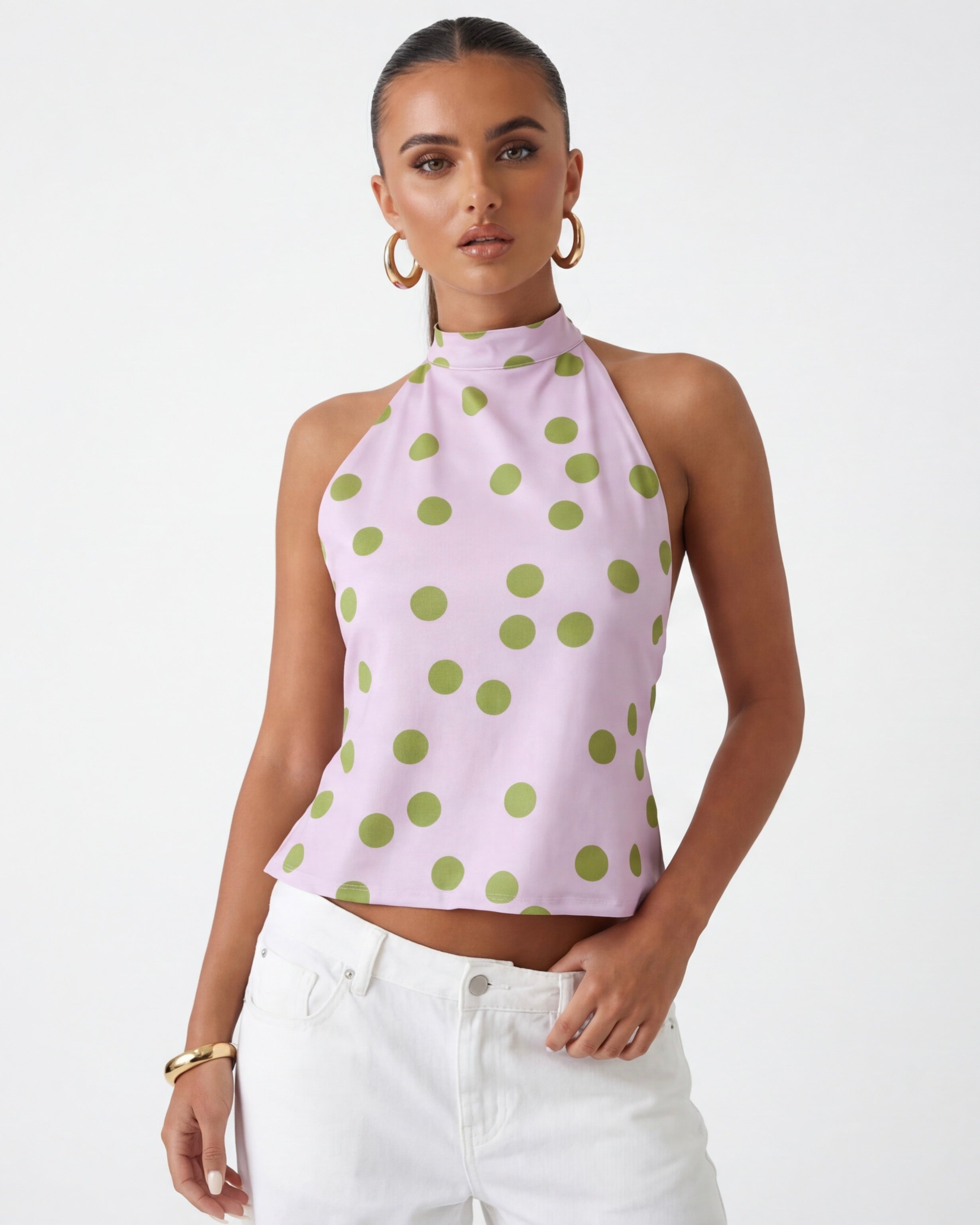 Top Halter Lunares Muse