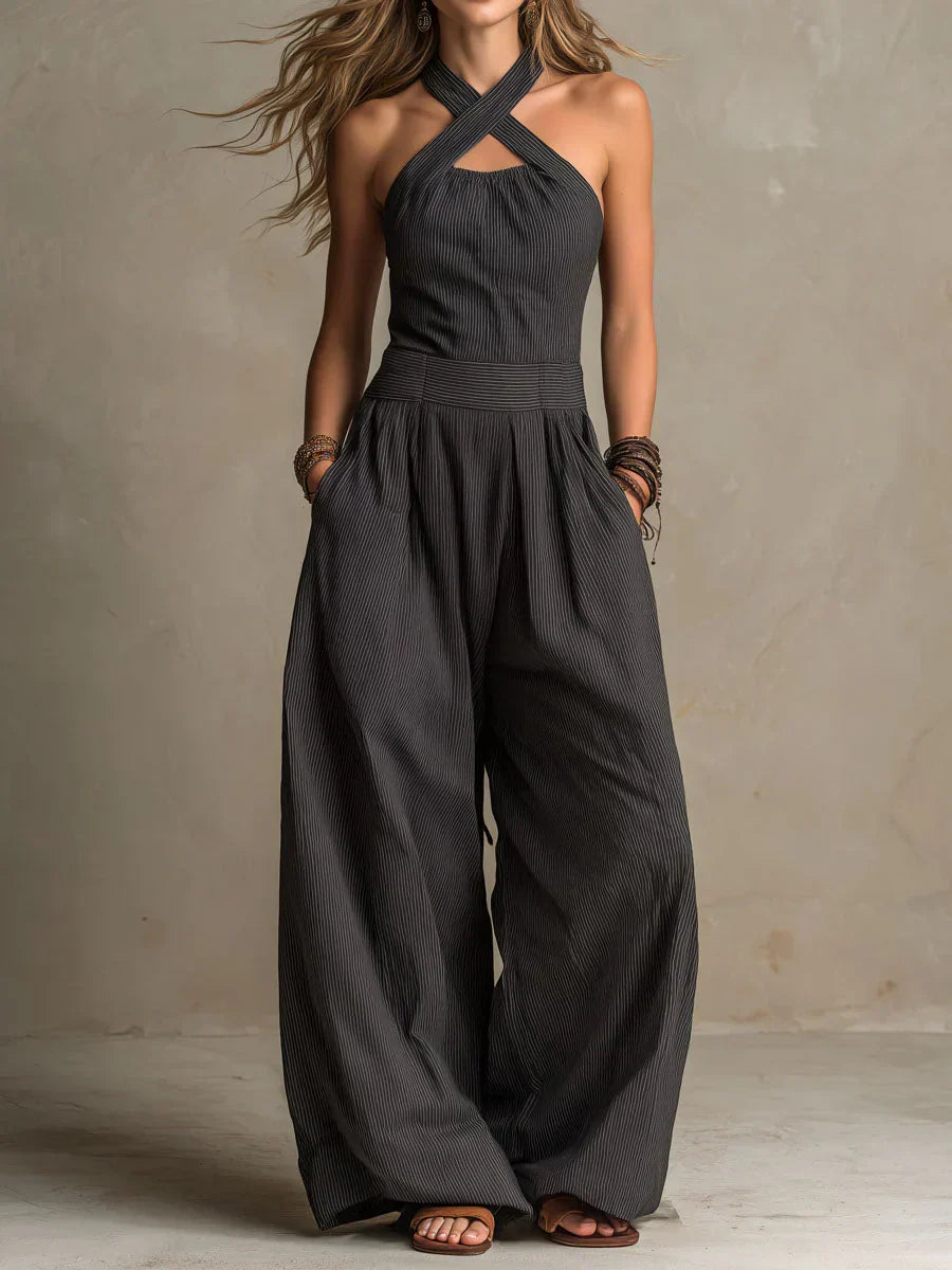 Ariadna | Mono elegante con escote cruzado