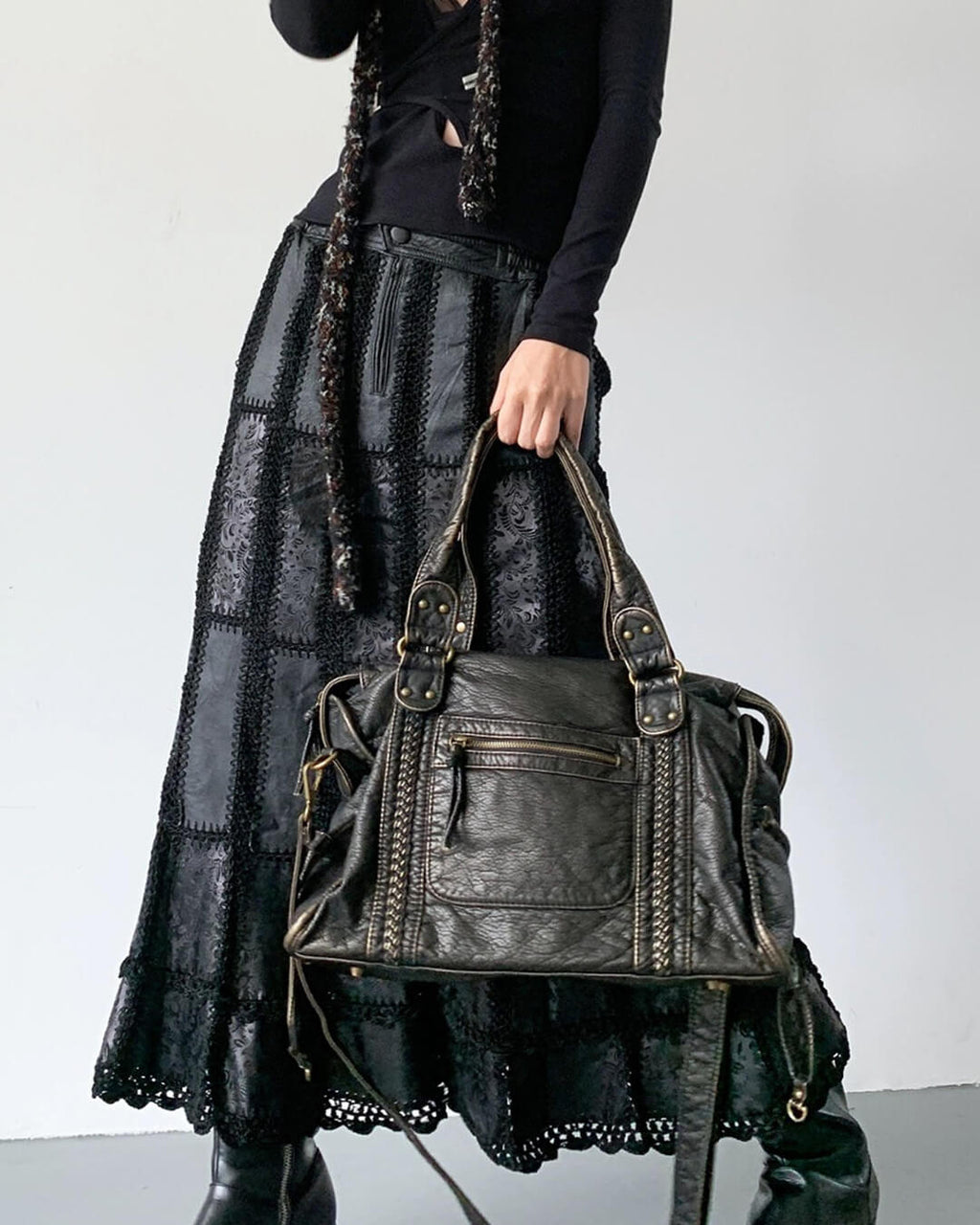 ISABEL | Bolso de Hombro Tejido Vintage
